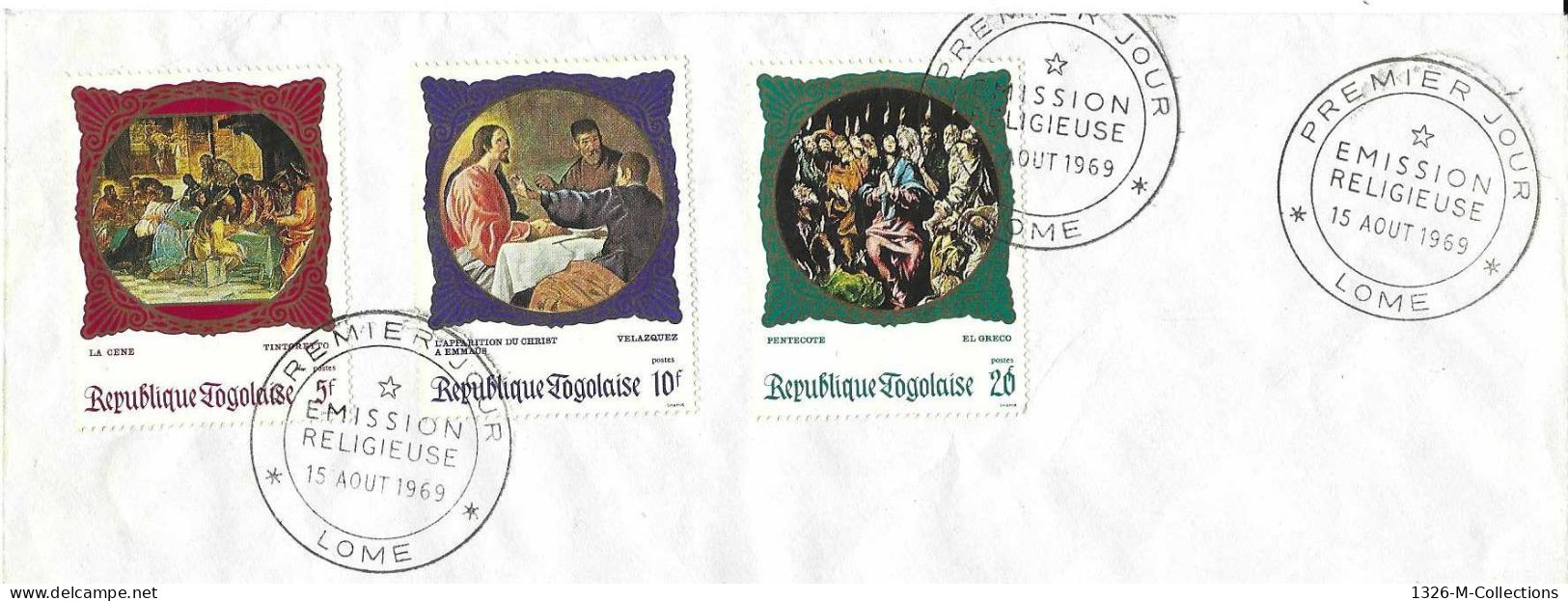 T- Envellope TOGO 1e Jour N° 610 A 612 Y & T - Togo (1960-...)