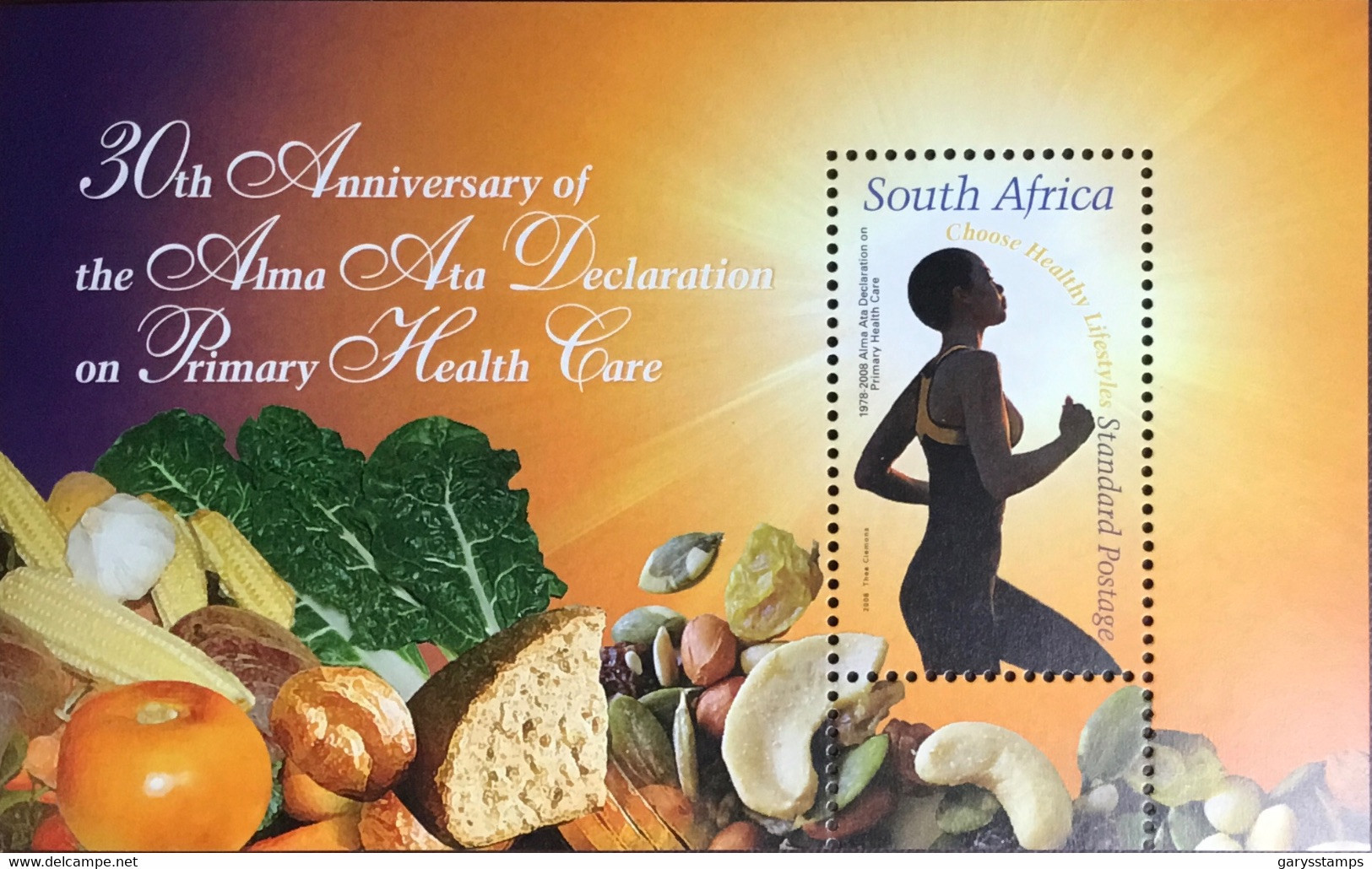 South Africa 2008 Alma Ata Anniversary Minisheet MNH - Ongebruikt
