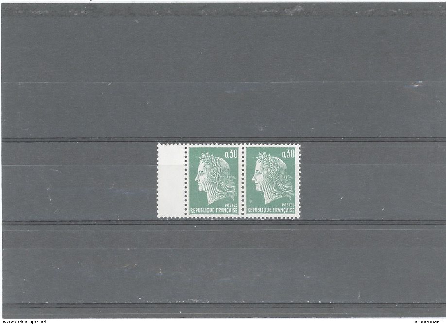 VARIÉTÉ -N° 1611 N**  ANNEAU DE LUNE -( MAURY 1611a) TENANT A NORMAL - Unused Stamps