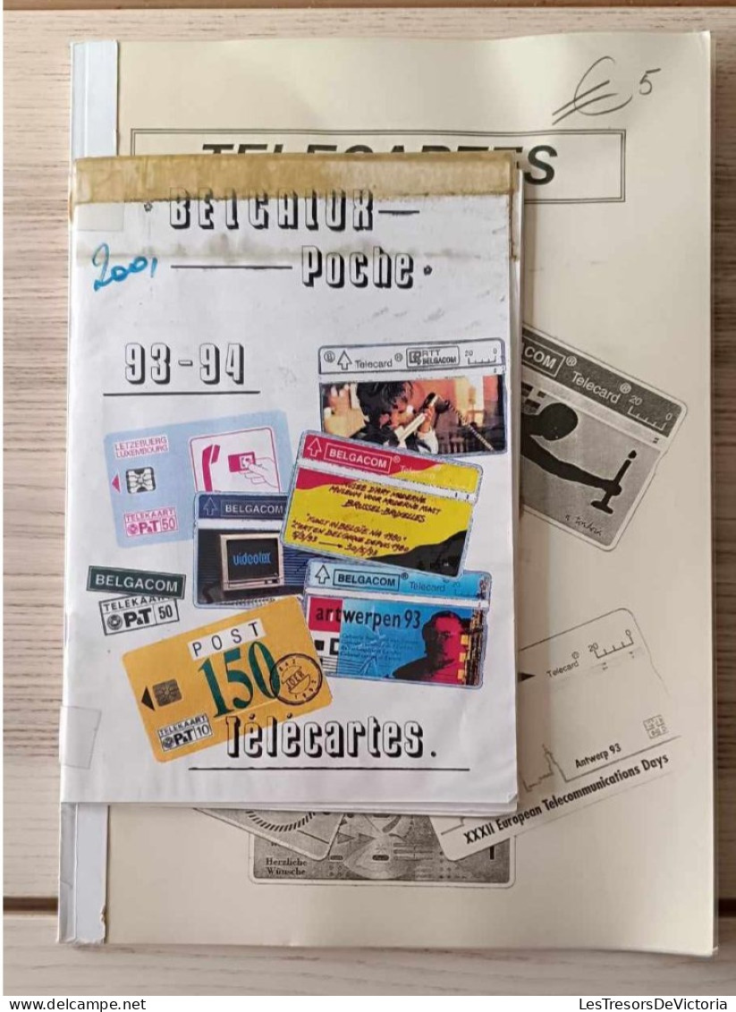 Belgalux Poche - 93-94 - Télécartes - Lot De Deux Livres - Nomenclature - Livres & CDs