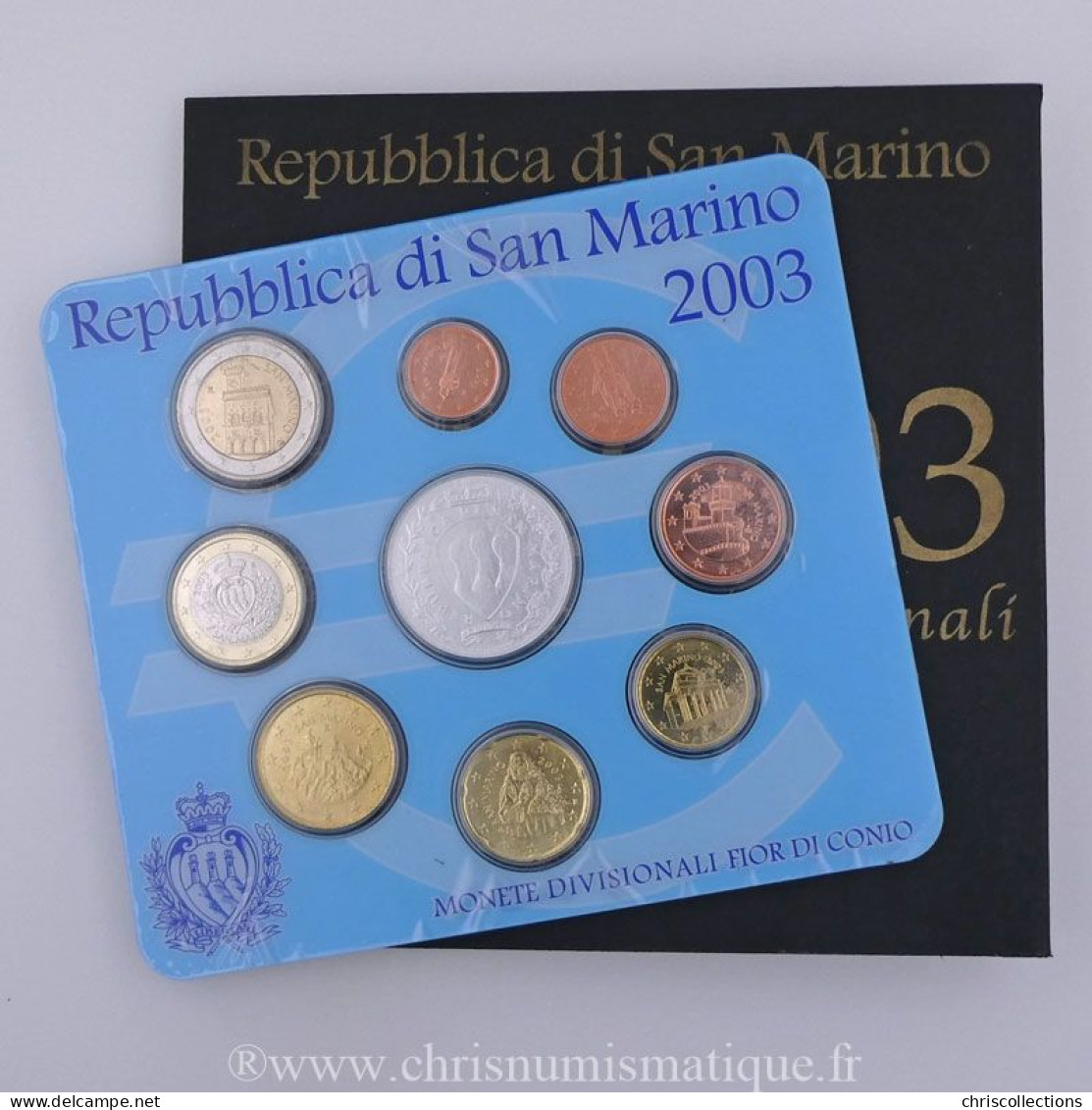 Euro , Saint Marin, Coffret Brillant Universel 2003 - San Marino