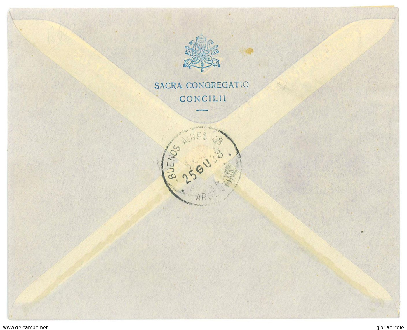 P2741 - VATICANO PA 1/8 22.6.1938 SU BUSTA FDC INDIRIZZATA AL CARDINALE COPELLO, OBISPO DI BUENOS AIRES. - Storia Postale