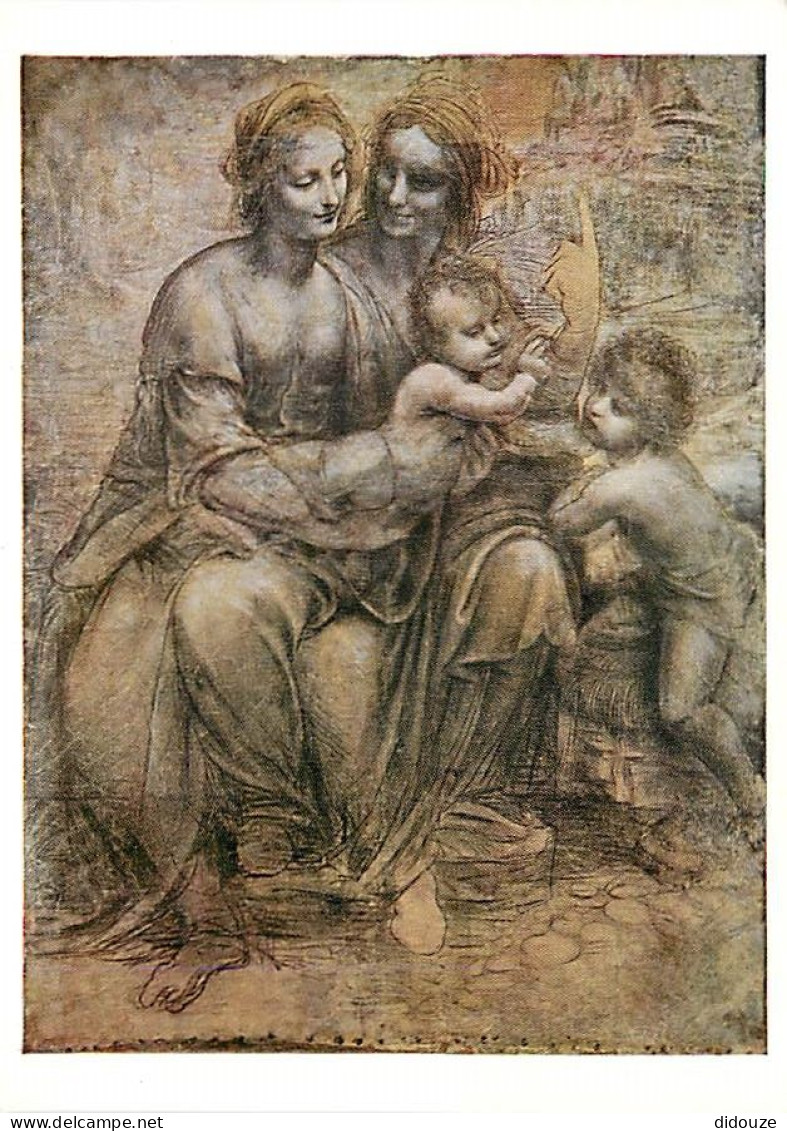 Art - Peinture - Léonard De Vinci - CPM - Voir Scans Recto-Verso - Malerei & Gemälde