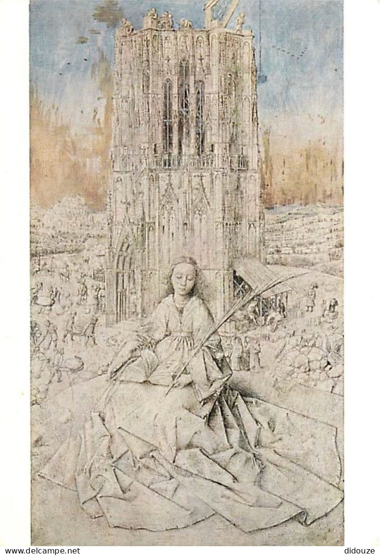 Art - Peinture - Jan Van Eyck - CPM - Voir Scans Recto-Verso - Malerei & Gemälde