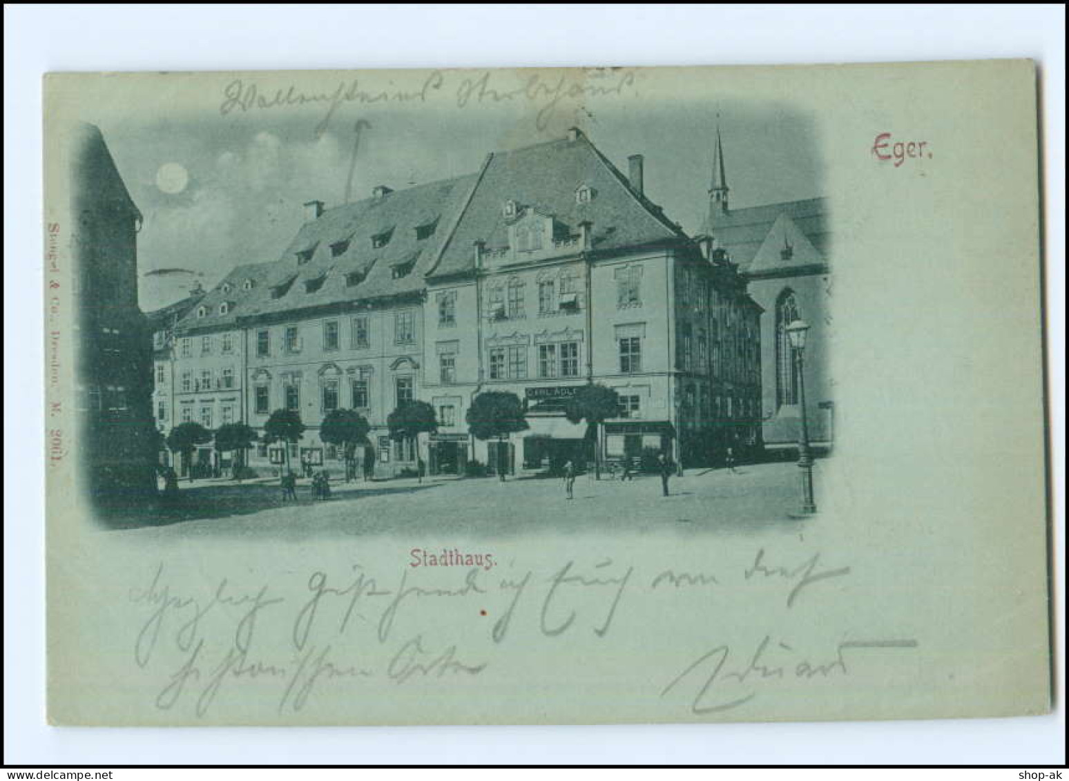 XX009566/ Böhmen Eger Stadthaus 1900 AK - Böhmen Und Mähren