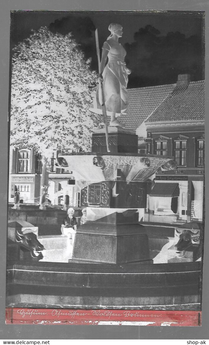 Neg5349/ Husum Brunnen Altes Negativ 40/50er Jahre - Husum