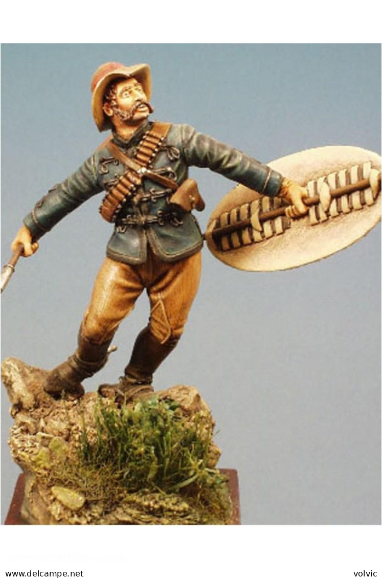 - F.M.BENEITO - Figurine " Officier Du Natal - Guerrier Zoulou  1879 " - 54 Mm- Réf MV/11 - Figurines