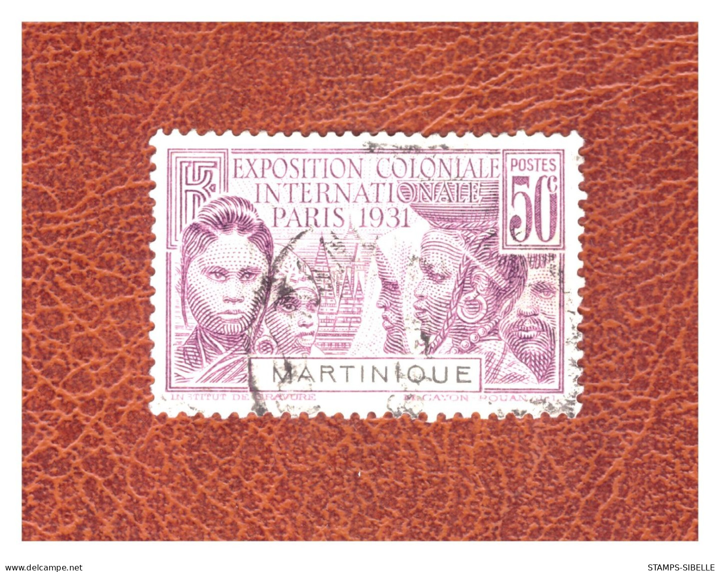 MARTINIQUE   N ° 130   . 50 C   EXPOSITION  DE  PARIS   OBLITERE   .  SUPERBE  . - Used Stamps