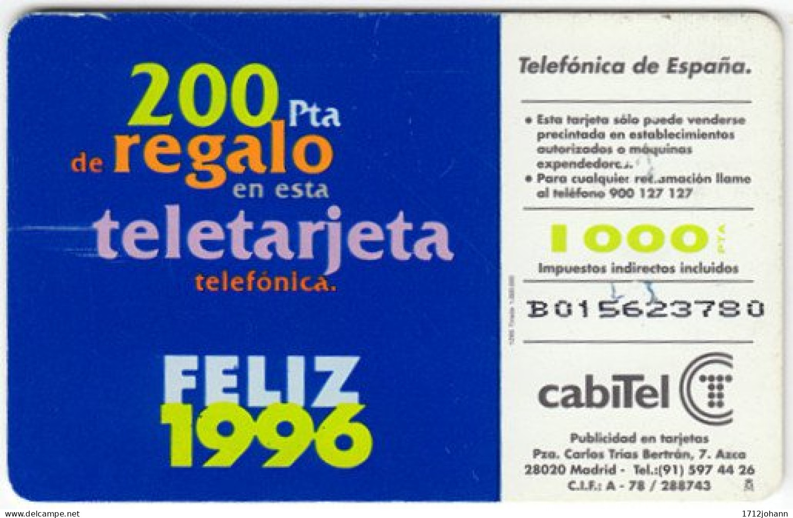 SPAIN A-407 Chip CabiTel - Occasion, New Year - Used - Emissions Basiques