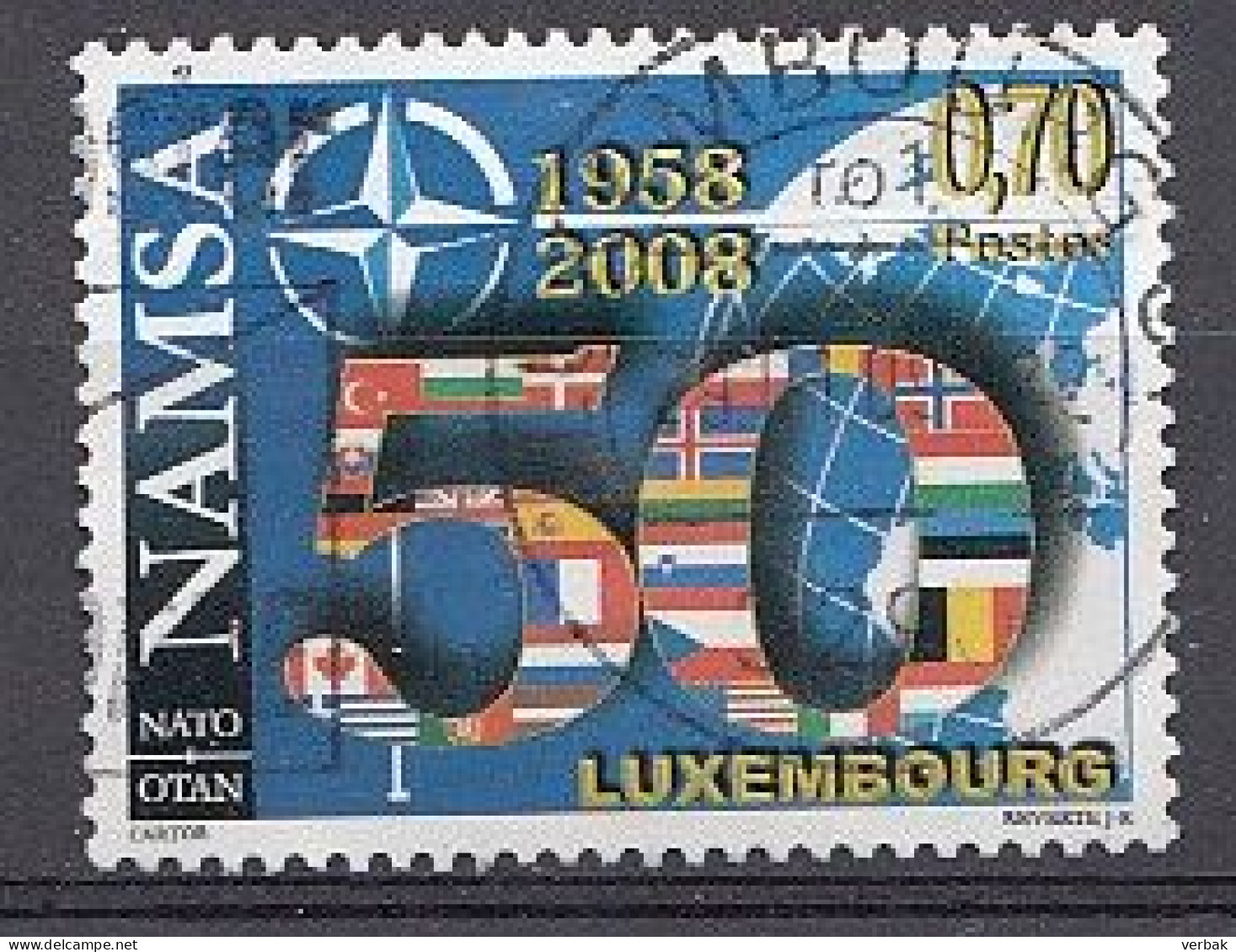 Luxembourg 2008  Mi.nr.:1788 50.Jahre  NATO-Agentur  Oblitérés / Used / Gestempeld - Usados