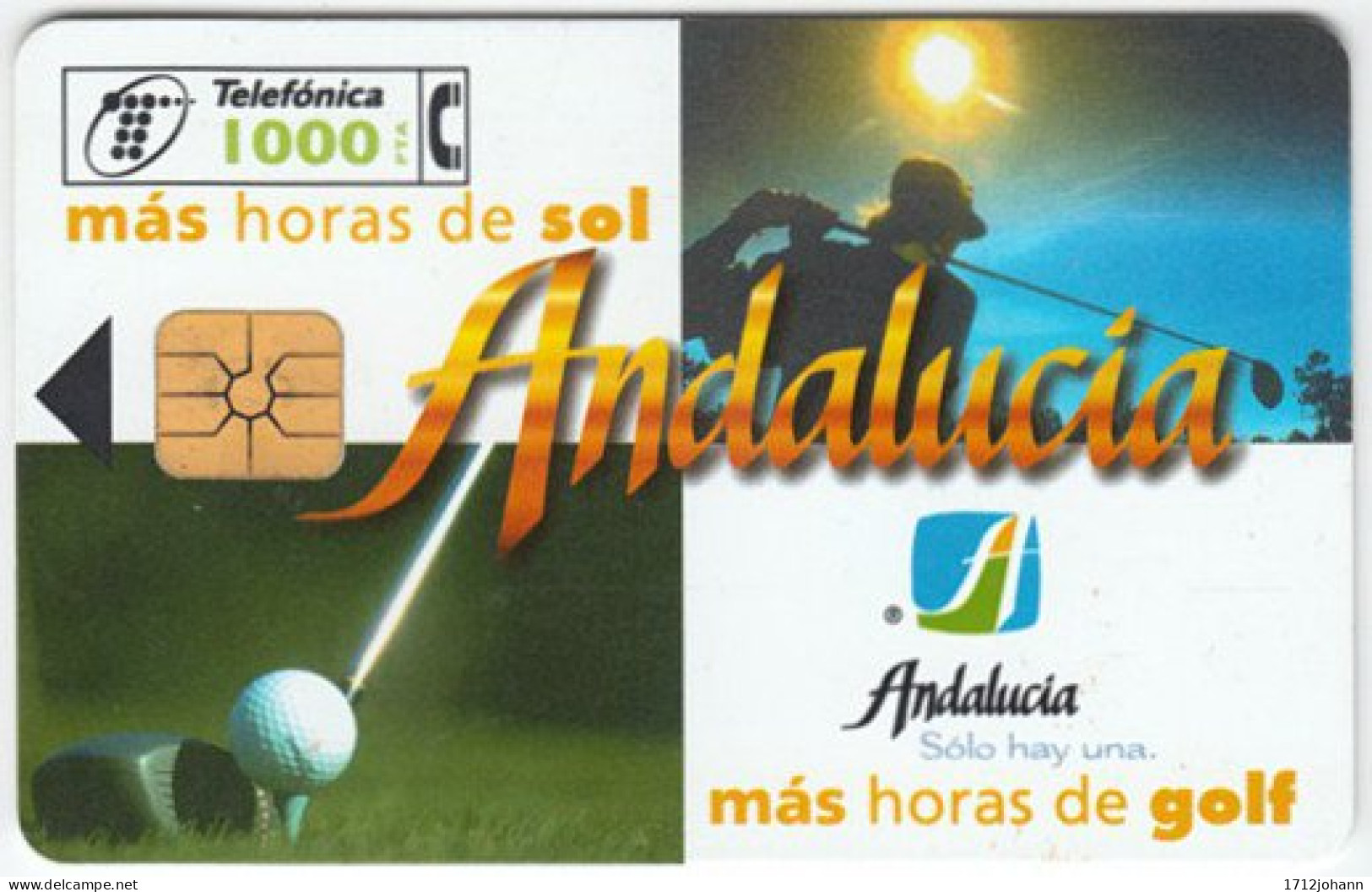 SPAIN A-584 Chip Telefonica - Sport, Golf - Used - Basisausgaben