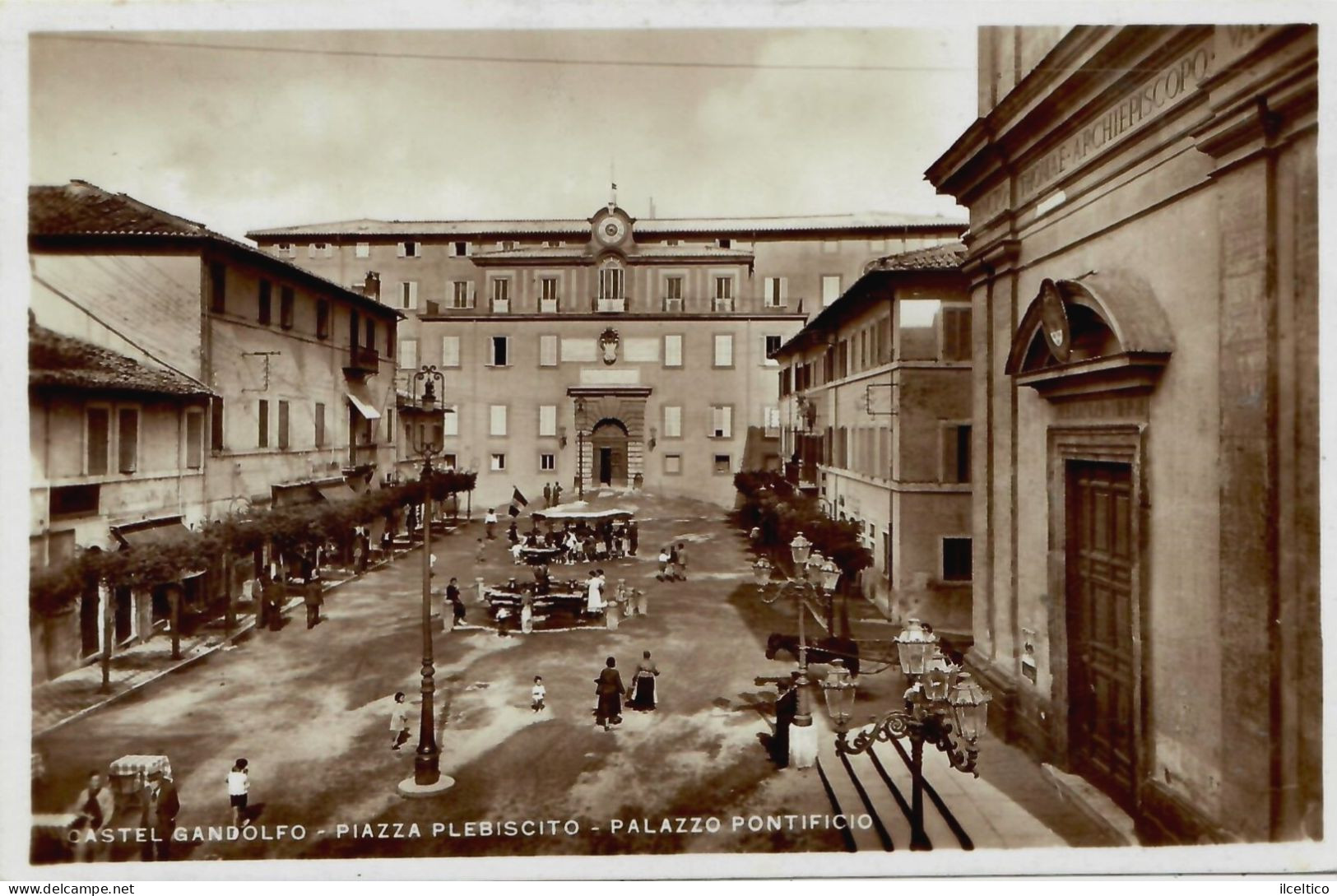 CASTEL  GANDOLFO -  PIAZZA  PLEBISCITO - 1935 - Enseignement, Ecoles Et Universités