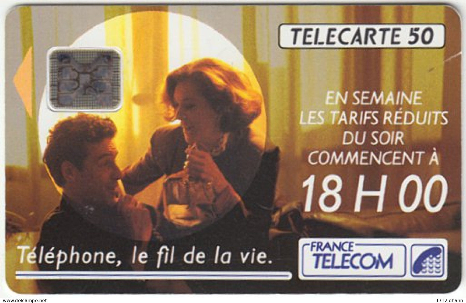 FRANCE C-059 Chip Telecom - People, Couple - Nr 38394 - Used - 1992