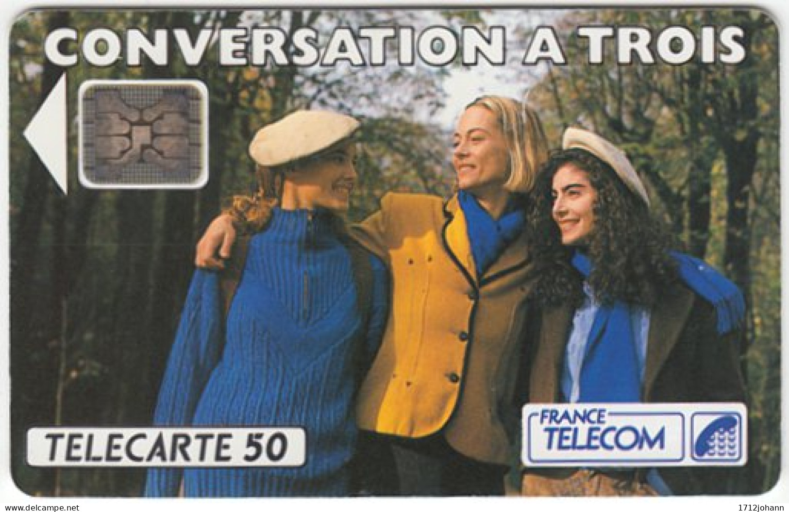 FRANCE C-060 Chip Telecom - People, Family - Nr 41142 - Used - 1992