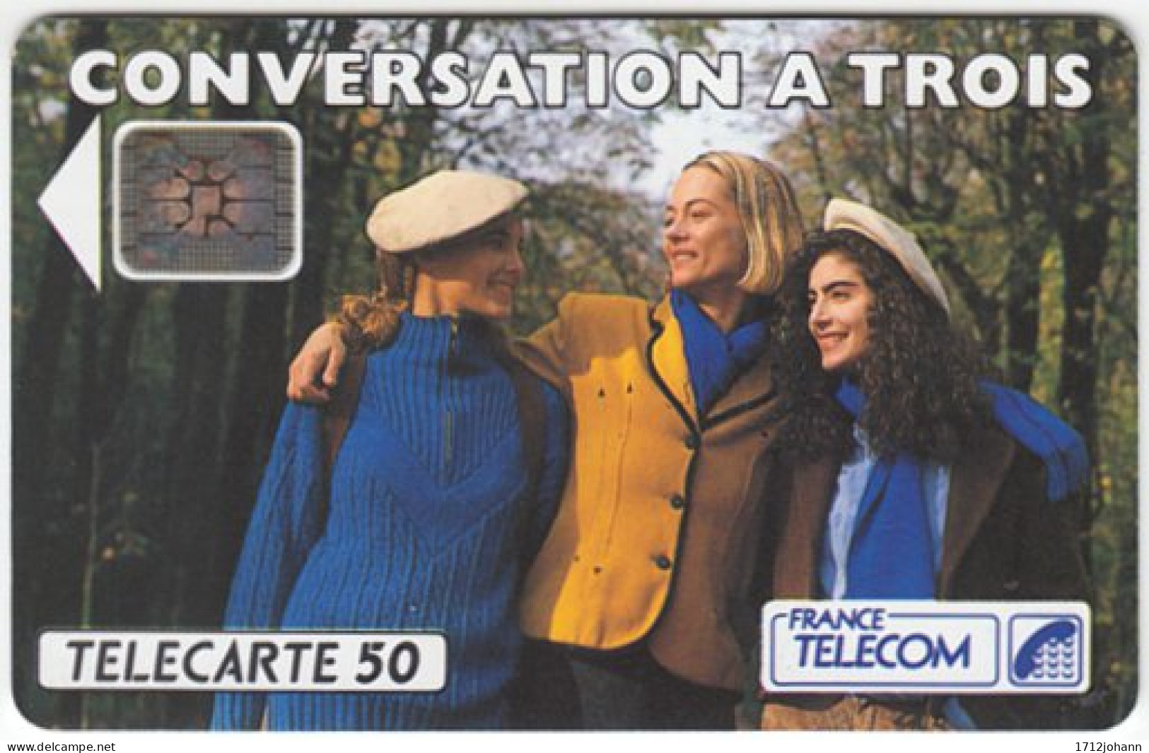 FRANCE C-062 Chip Telecom - People, Family - Nr 41145 - Used - 1992