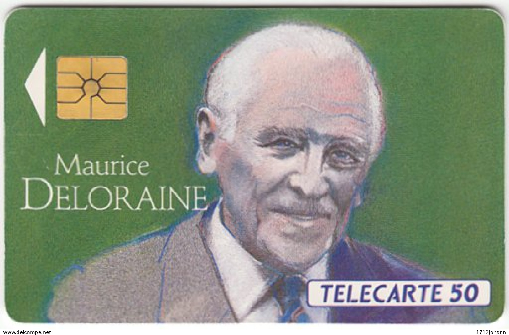 FRANCE C-106 Chip Telecom - Inventor, Maurice Deloraine - Used - 1992