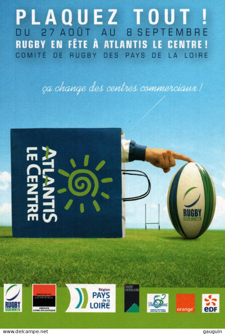 CPM - RUGBY En Fête à NANTES"  ... Edition Cart'com - Rugby