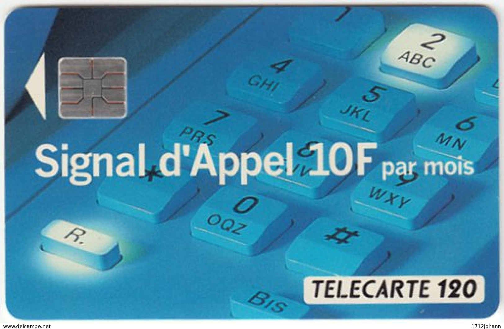 FRANCE C-187 Chip Telecom - Used - 1993