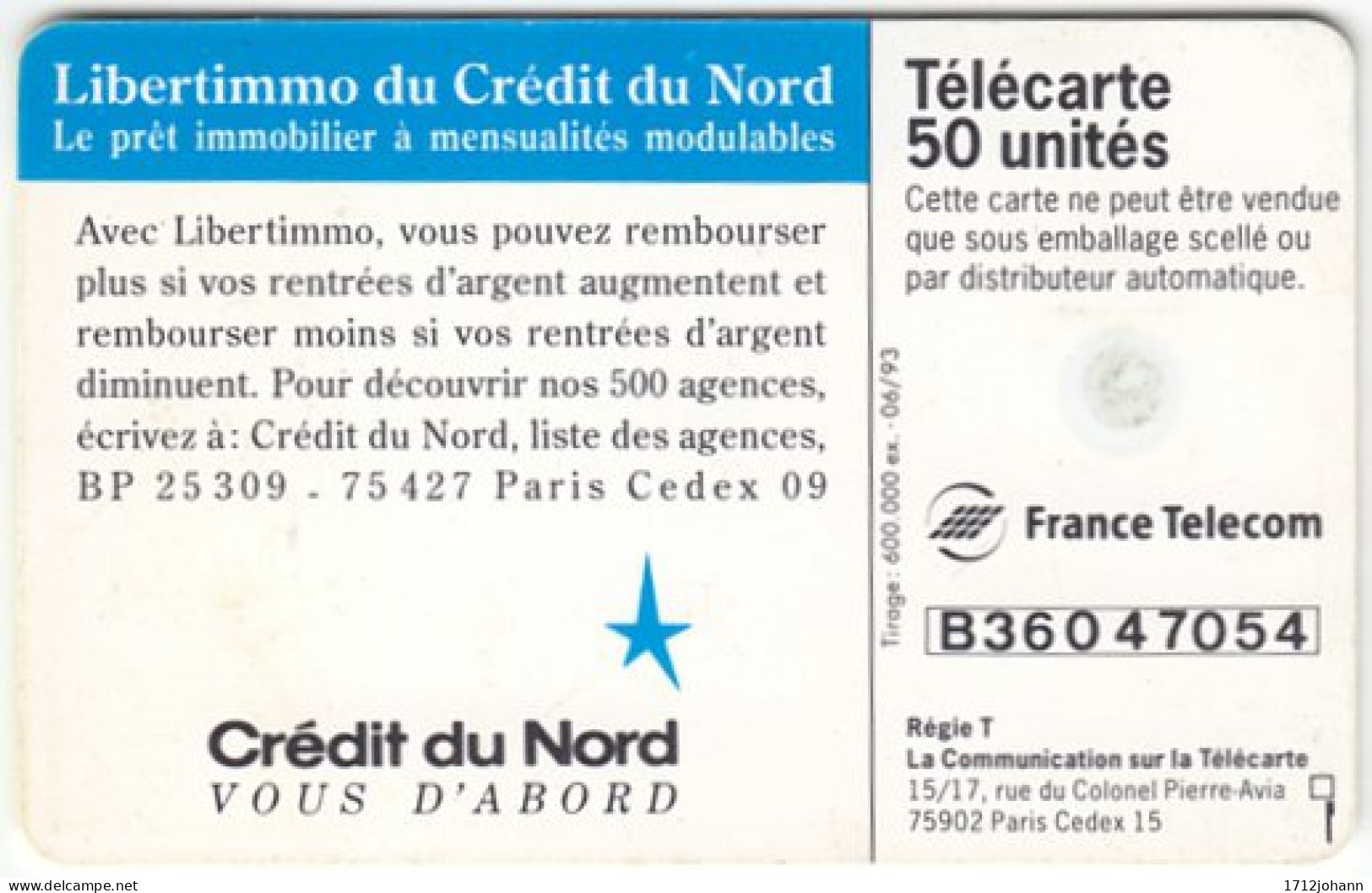 FRANCE C-195 Chip Telecom - Used - 1993