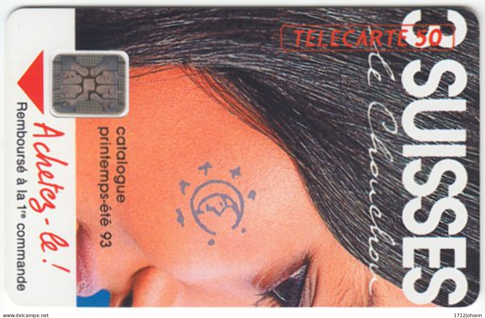 FRANCE C-196 Chip Telecom - Nr 44857 - Used - 1993