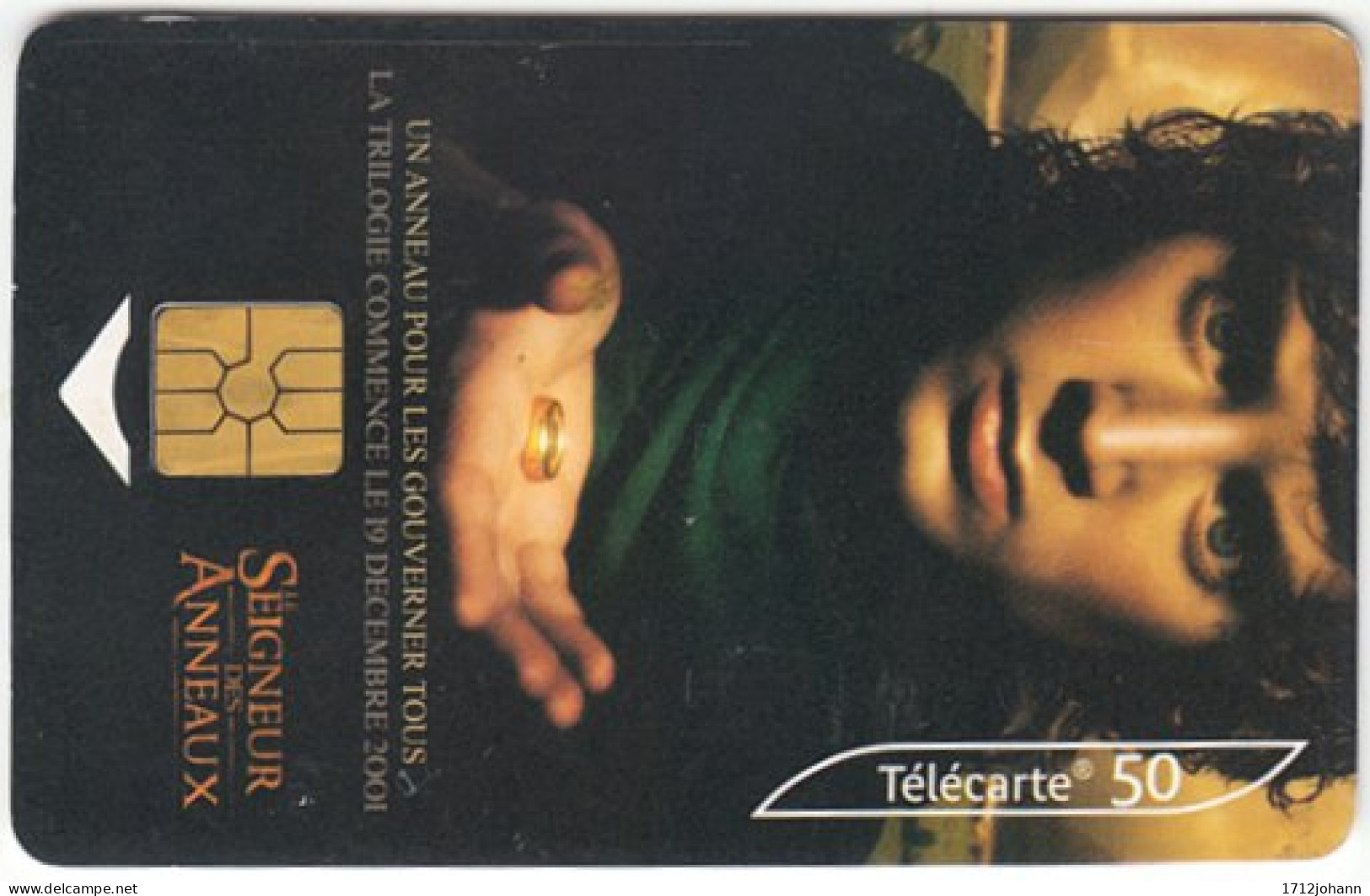 FRANCE C-266 Chip Telecom - Cinema, Lord Of The Rings - Used - 2001
