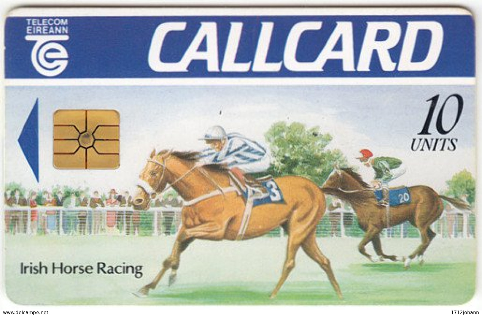IRELAND A-183 Chip Telecom - Painting, Sport, Horse Race - Used - Ireland