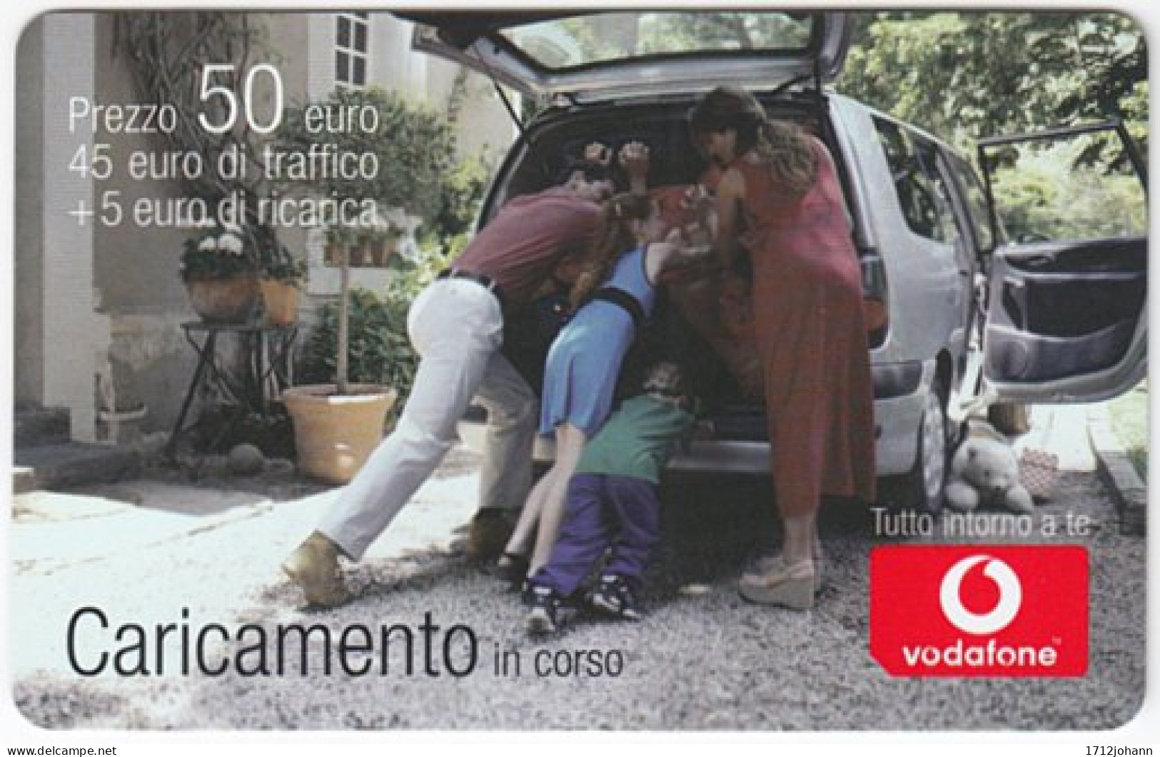 ITALY G-945 Prepaid Vodafone - People, Family - Used - [2] Handy-, Prepaid- Und Aufladkarten