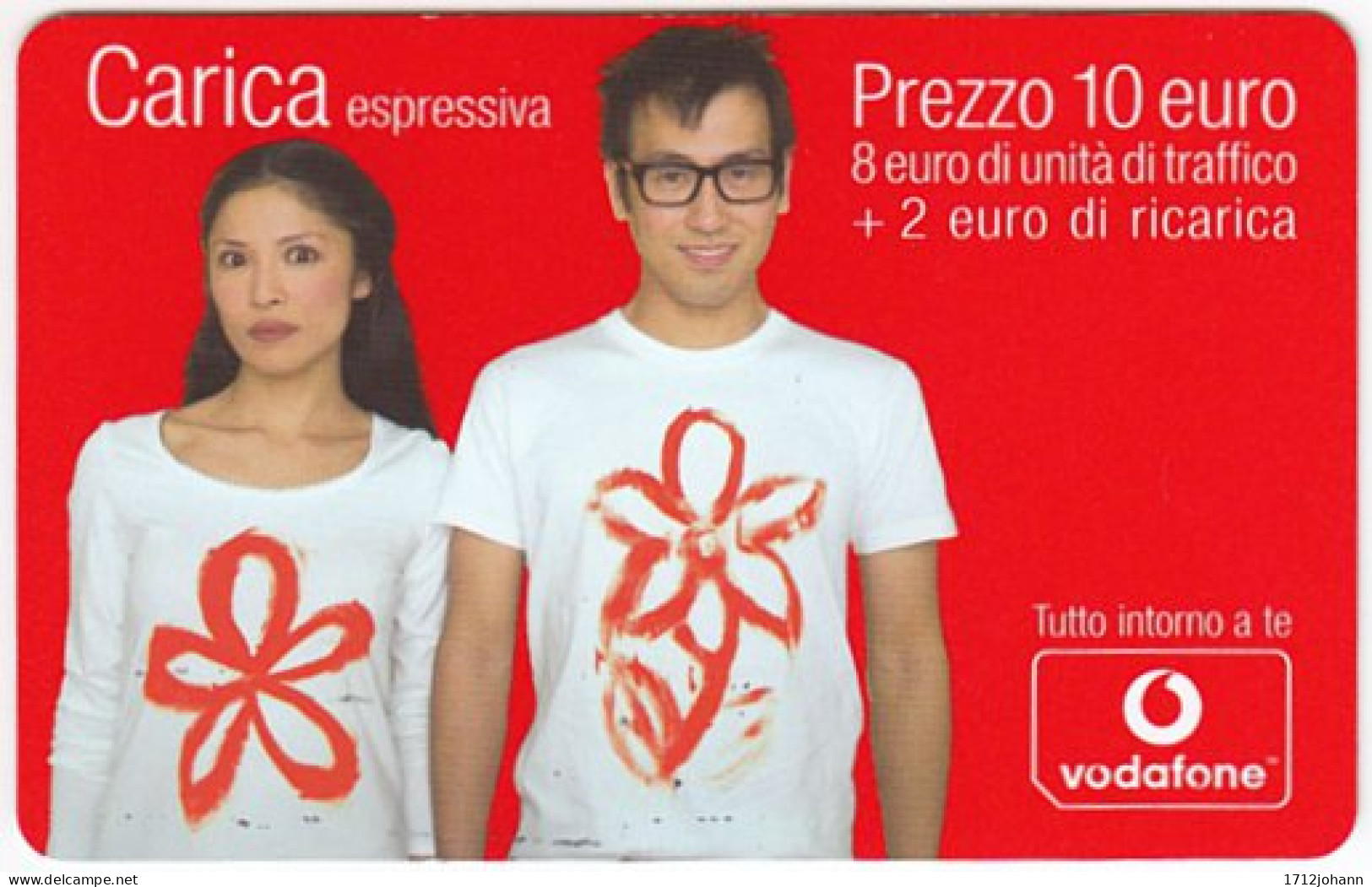 ITALY G-958 Prepaid Vodafone - People, Couple - Used - [2] Handy-, Prepaid- Und Aufladkarten