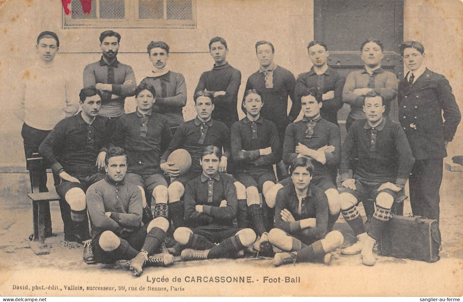 CPA 11 CARCASSONNE / LYCEE DE CARCASSONNE / FOOT BALL - Carcassonne