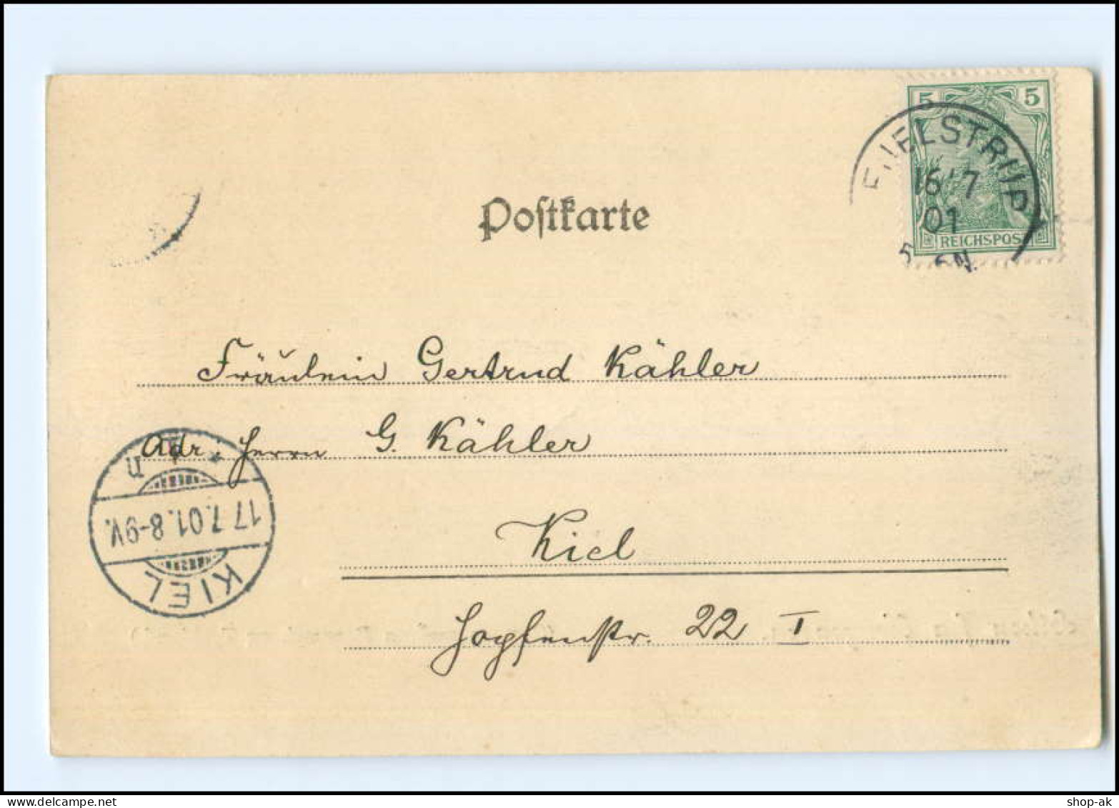 XX008995/ Hilsen Fra Kongeaaen Grenze Deutschland - Dänemark AK 1901 - Denmark