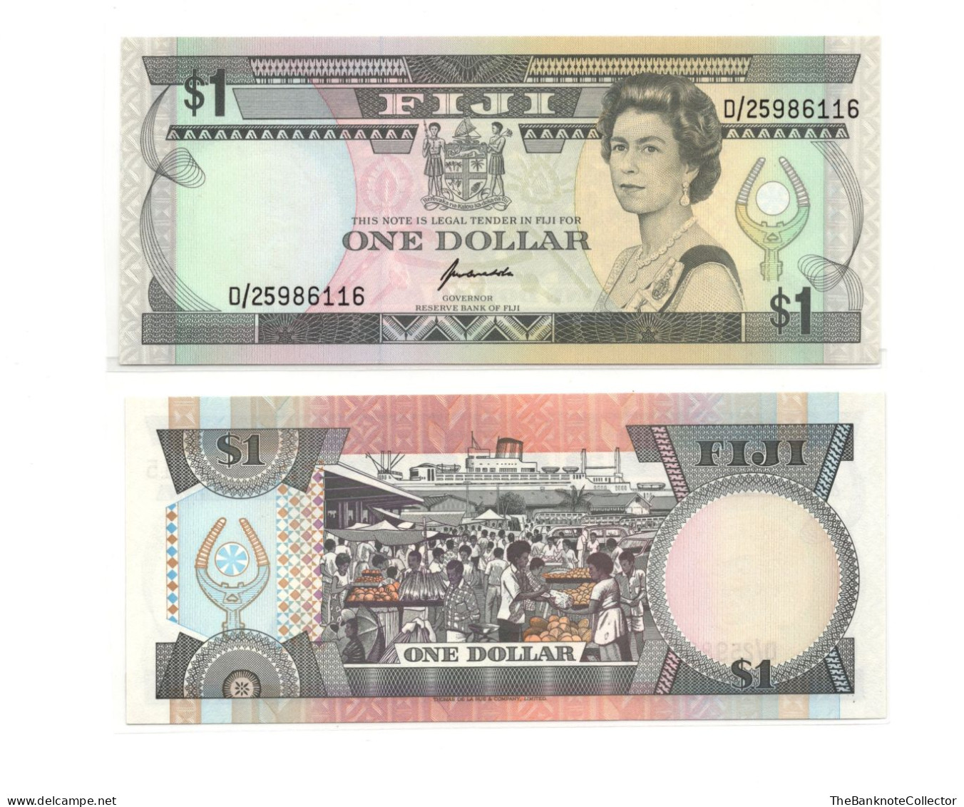 Fiji 1 Dollars ND 1993 QEII P-89 UNC - Figi