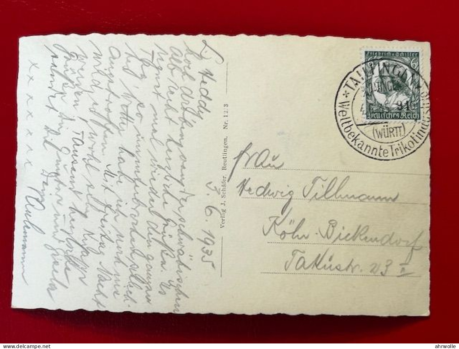 AK Tailfingen Gesamtansicht Albstadt Mit Sonderstempel 1935 - Albstadt