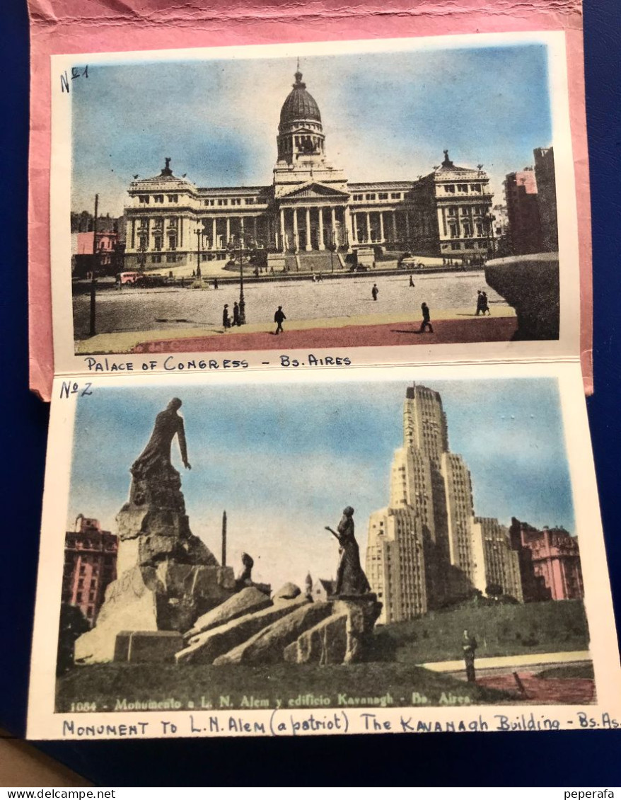 Argentina, Recuerdo De Buenos Aires, 10 Postales - Postzegelboekjes