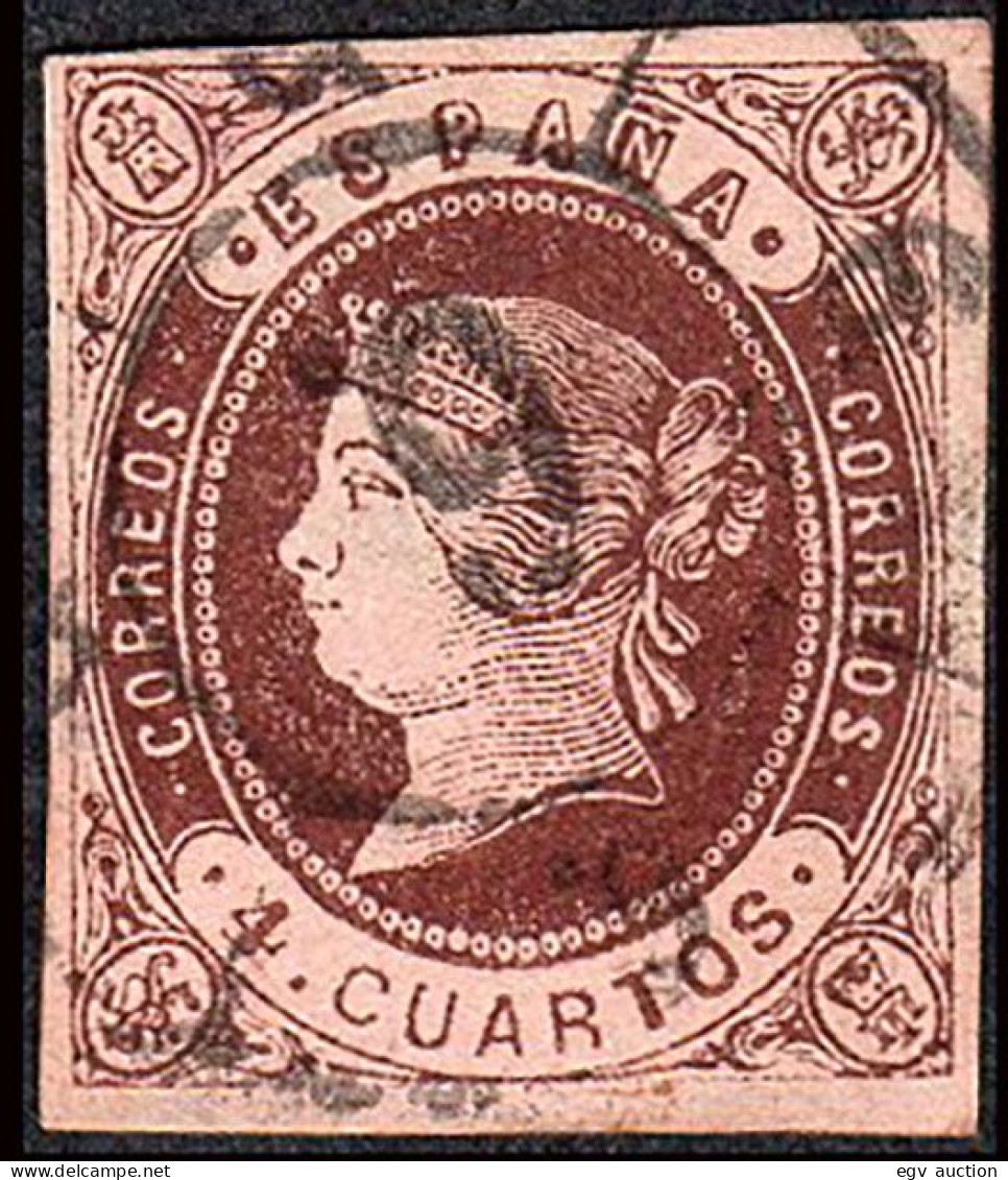 Málaga - Edi O 58 - 4 C. - Mat Rueda Carreta "6 - Málaga" - Used Stamps