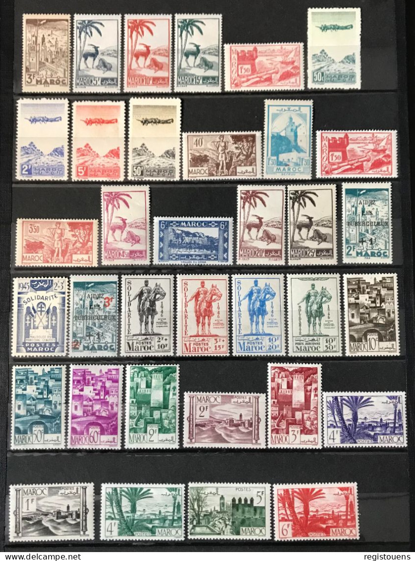 Lot De 84 Timbres Neufs* Maroc 1939 / 1954 - Ungebraucht