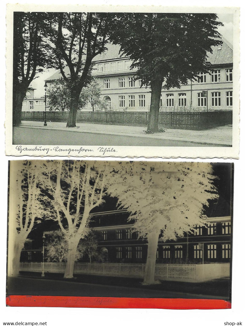 Y15329/ Hamburg Langenhorn  Schule   AK + Negativ  Ca.1935  - Noord