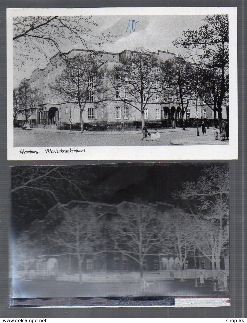 Y14927/ Hamburg Marienkrankenhaus  Hohenfelde  AK + Negativ Ca.1955 - Nord