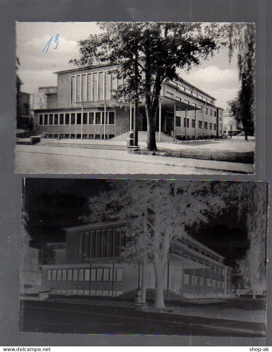 Y14898/ Hamburg Harburg Schwimmhalle  AK + Negativ Ca.1955 - Harburg
