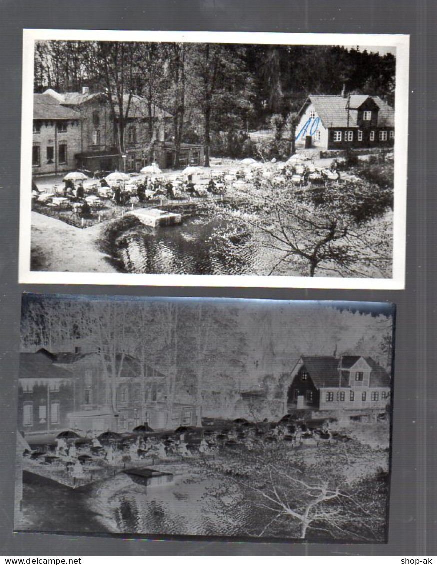 Y14891/ Hamburg Bergstedt Gasthaus Alte Mühle  AK + Negativ Ca.1955 - Wandsbek