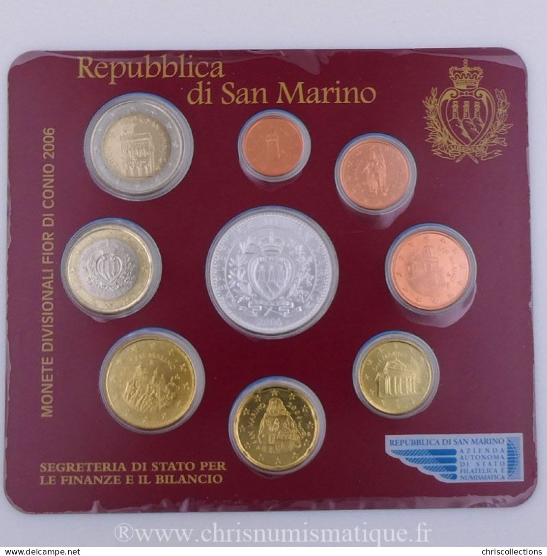Euro, Saint Marin , Coffret Brillant Universel 2006 - San Marino