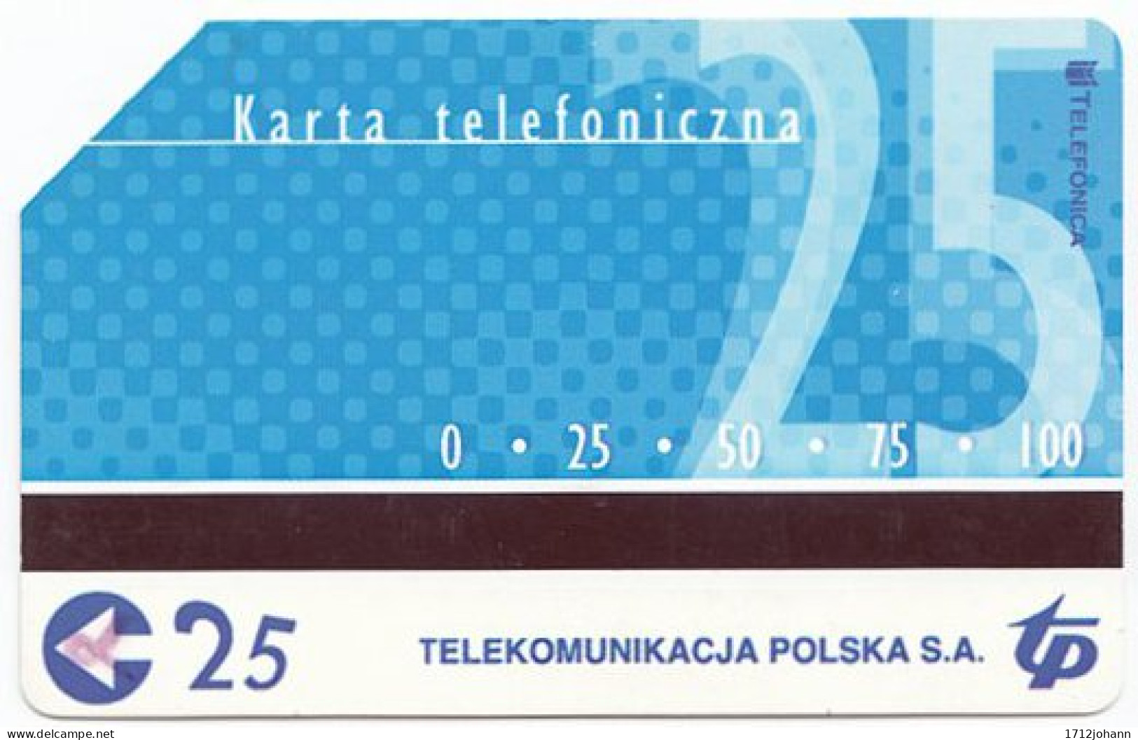 POLAND D-606 Magnetic Telekom - Architecture, Historic Building - Used - Poland