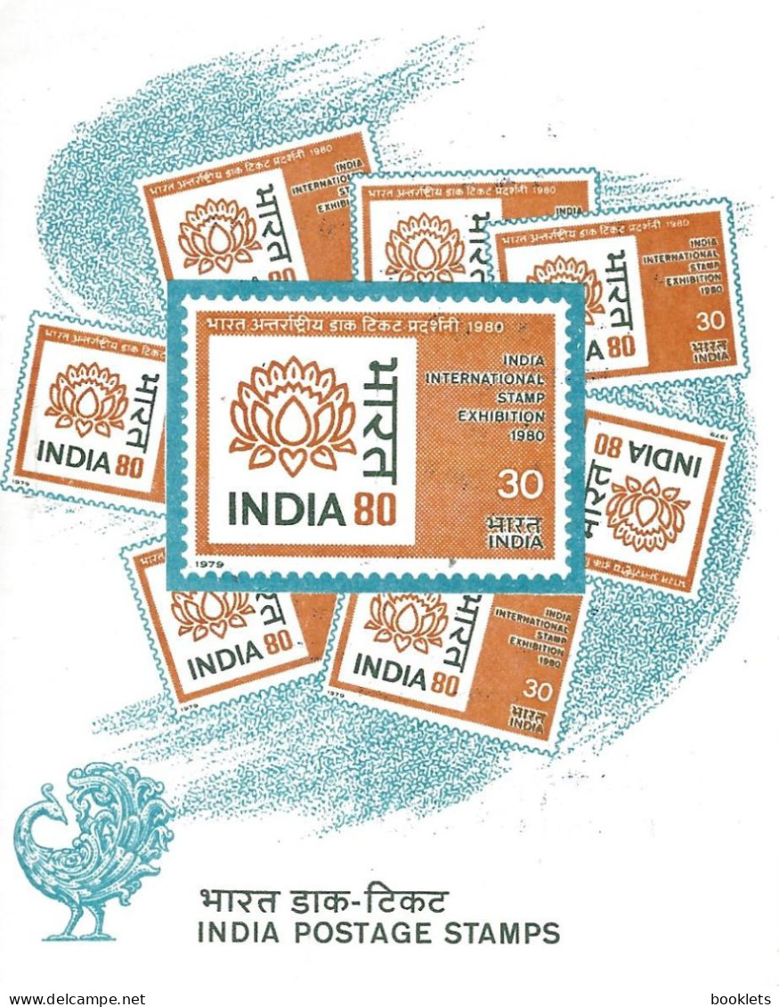 INDIA, Booklet 22, 1980, India International Stamp Exhibition 1980 - Neufs