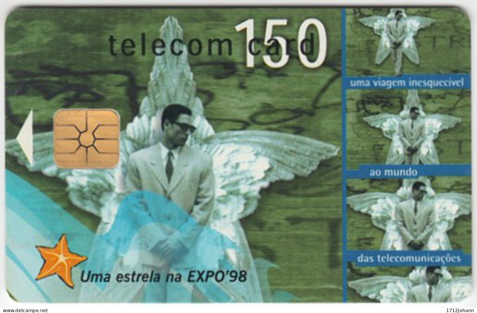 PORTUGAL A-372 Chip Telecom - Exhibition, EXPO '98, Art, Photography - Used - Portugal