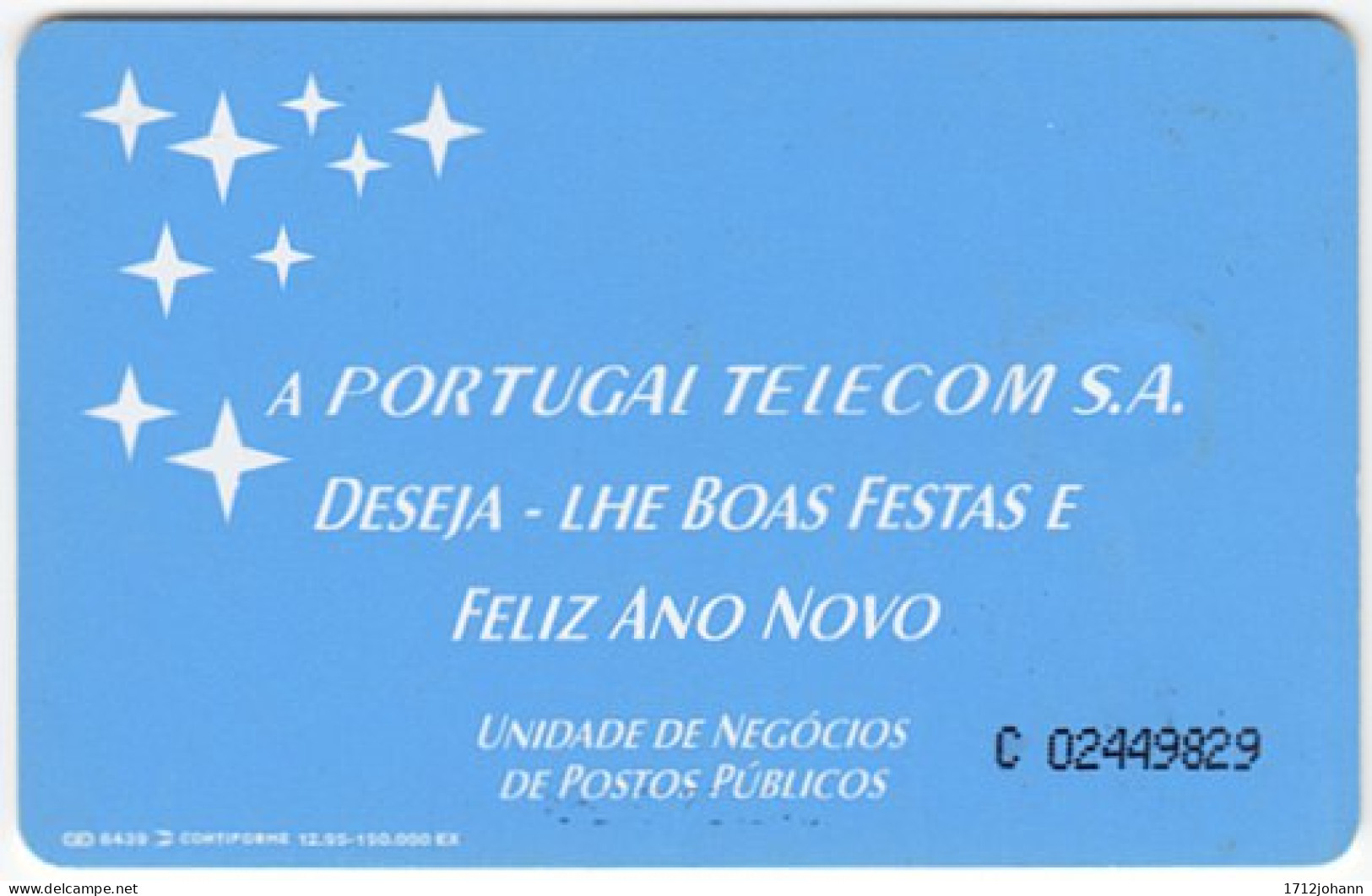 PORTUGAL A-546 Chip Telecom - Occasion, Christmas - Used - Portugal