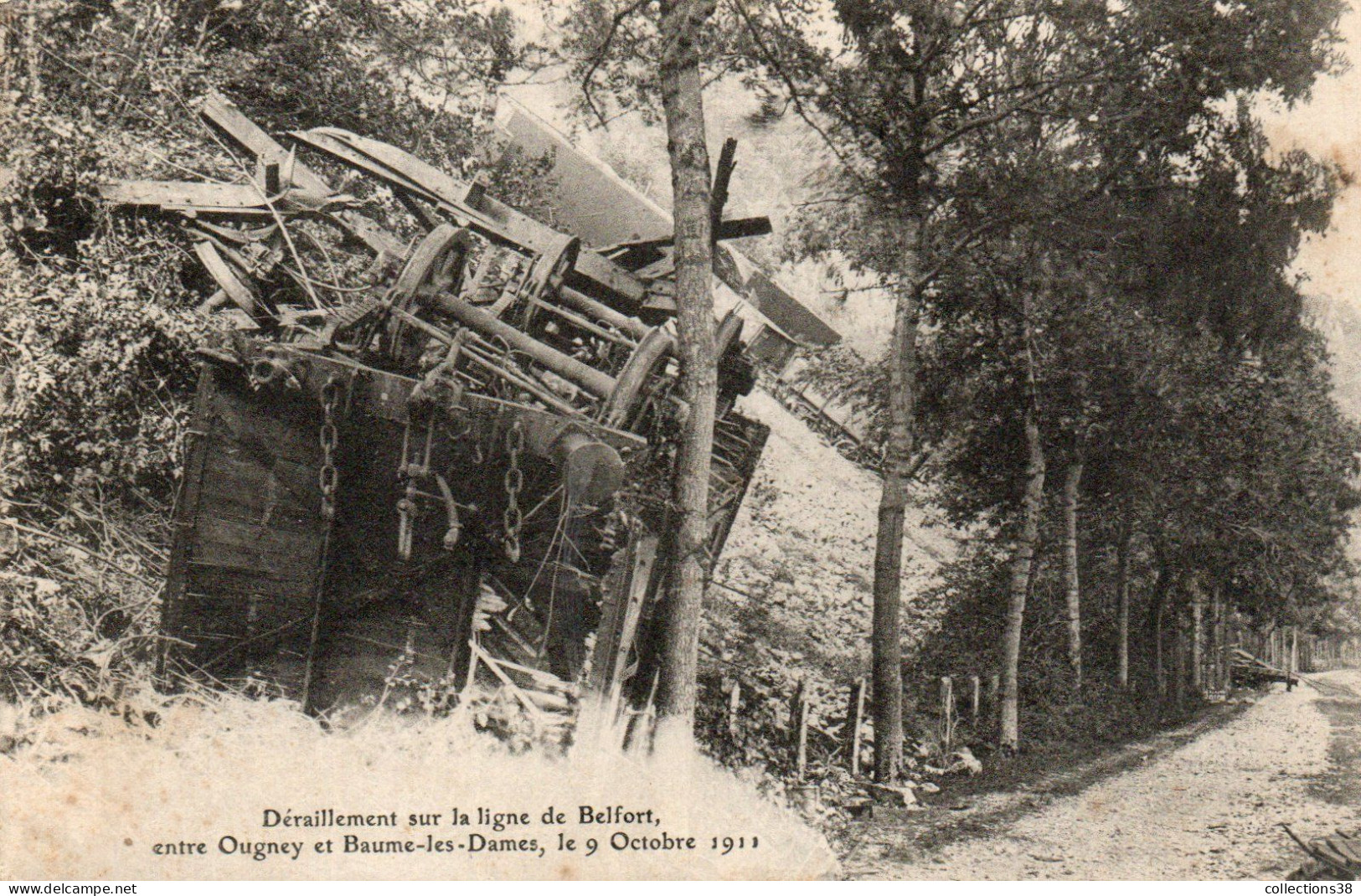 Déraillement Sur La Ligne De Belfort, Entre Ougney Et Baume-les-Dames, Le 9 Octobre 1911 - Baume Les Dames