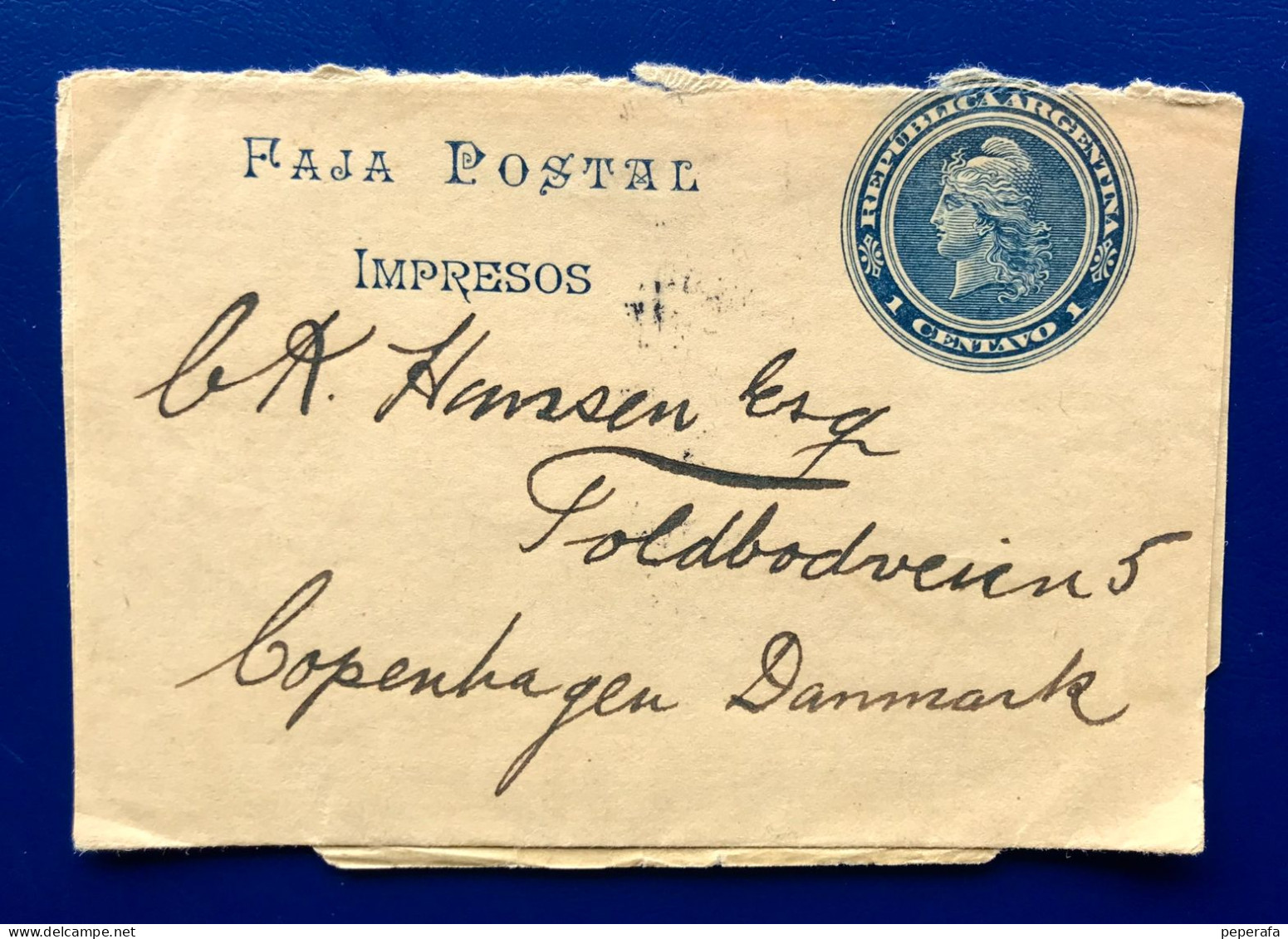 República Argentina, Sobre Entero Postal De Correspondencia 5 Centavos - Entiers Postaux