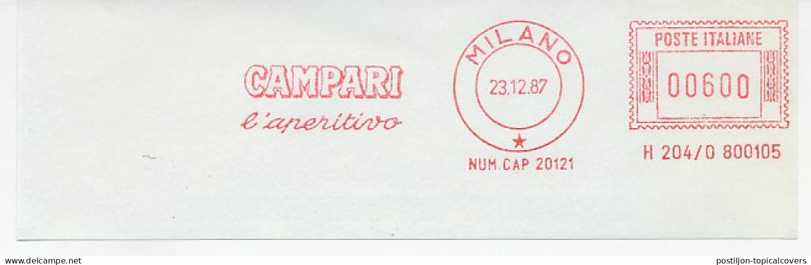 Meter Cut Italy 1987 Campari - Vinos Y Alcoholes