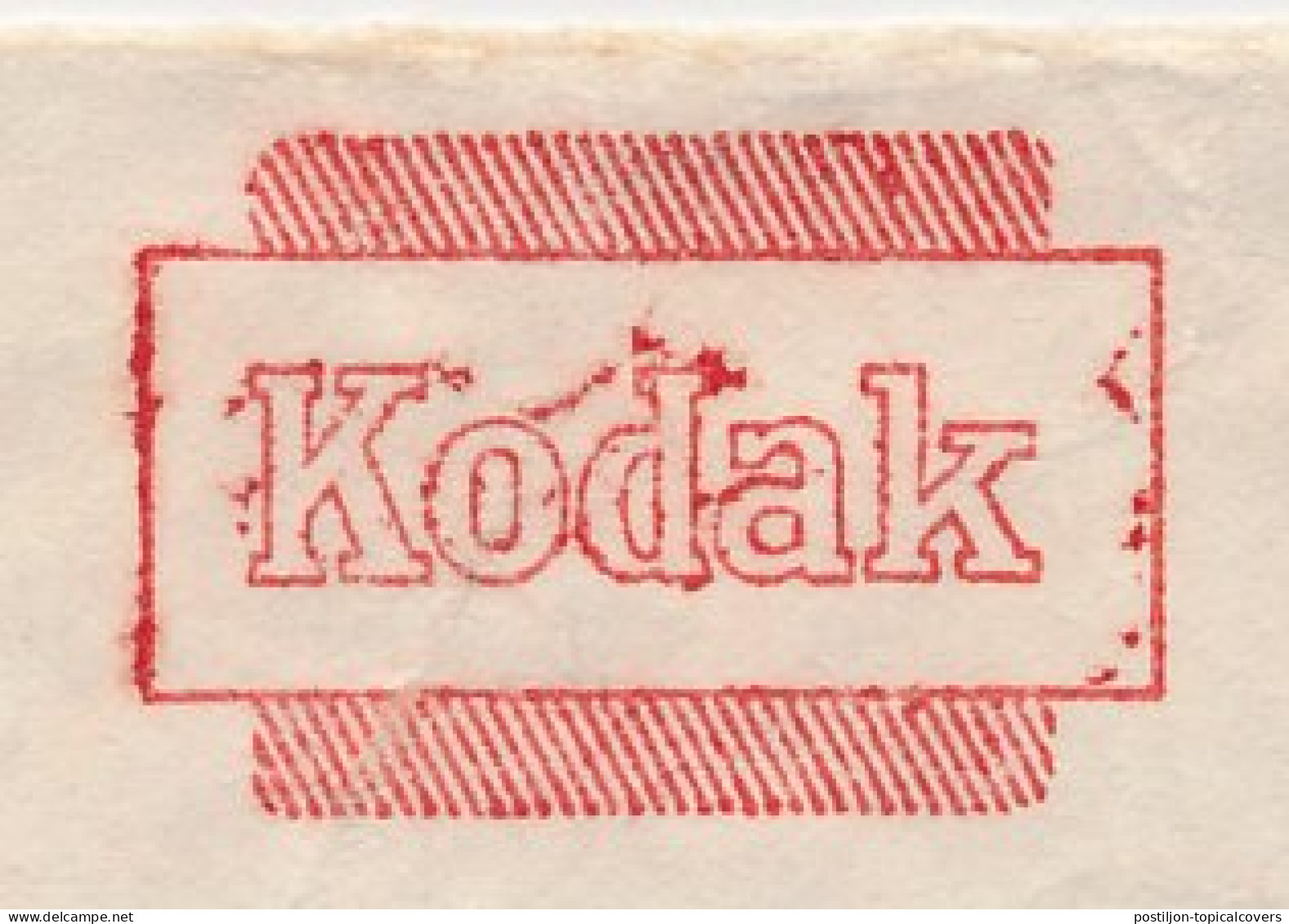 Illustrated Meter Address Label Netherlands 1963 Kodak - Photography / Film Products - Rijswijk - Fotografie