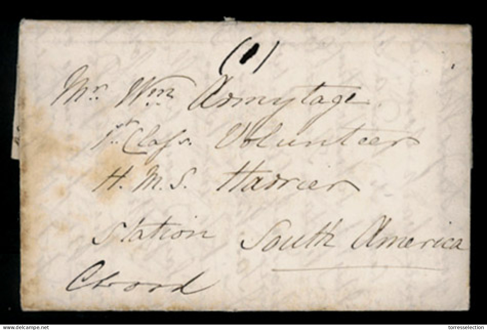 GREAT BRITAIN. GB-SOUTH AMERICA. 1835, Dec.28th. Entire Letter With Manuscript "Closed" And Sent Under Cover Outside The - ...-1840 Préphilatélie
