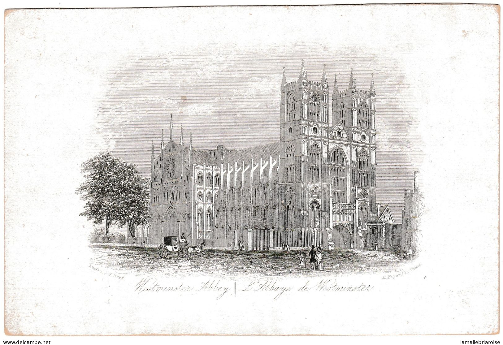 "Carte Porcelaine" Porseleinkaart, Westminster Abbey, Londres, London, Dim 188x125mm - Cartes Porcelaine